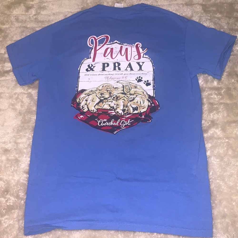 Cherished girl puppies graphic Tee shirt